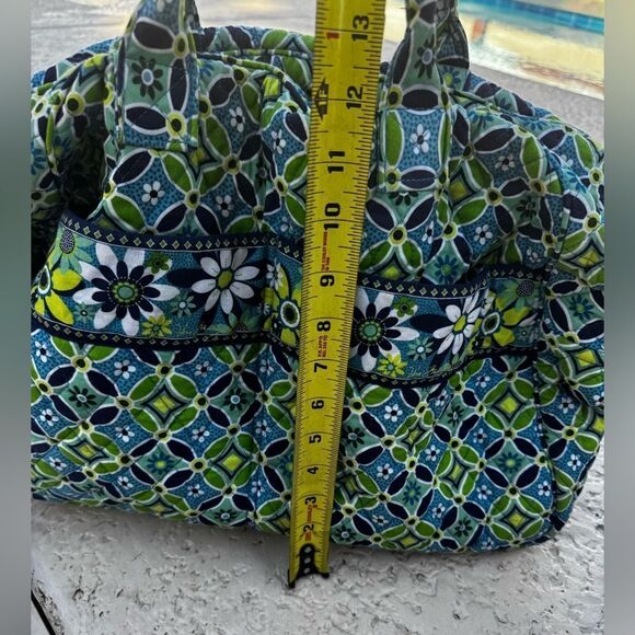 Vera Bradley Weekender Bag Floral Patterned Blue & Green with adjustable… - Picture 10 of 12